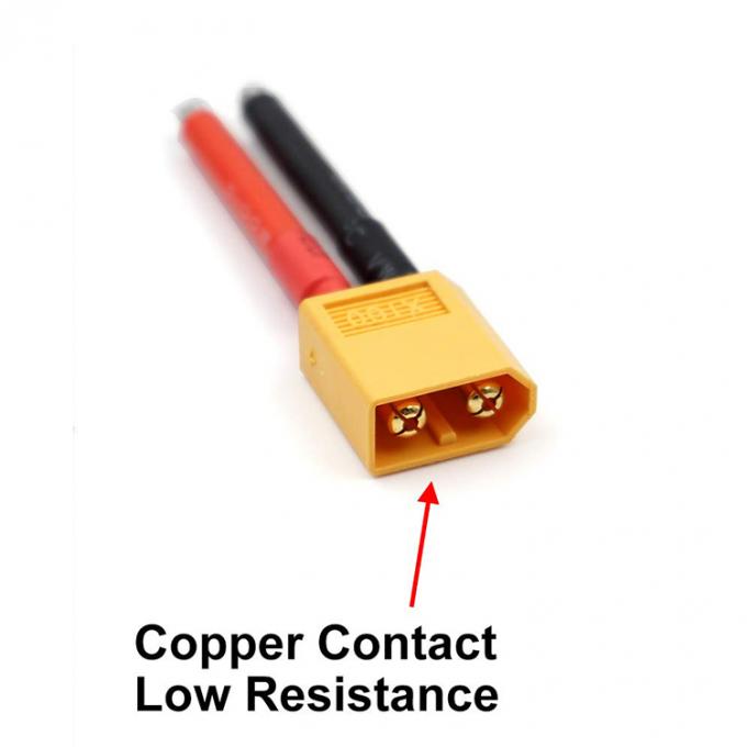 Hochwertiges XT60 Männliches weibliches Steckverbinder 12AWG Siliziumdrahtbleitverlängerungskabel für RC Lipo Batterie FPV Renndrohne 3