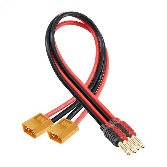 14AWG XT60 Männliche Steckdose zu 4mm Banana Connector Kabel für RC Lipo Batterie Ladung FPV Drohne 1