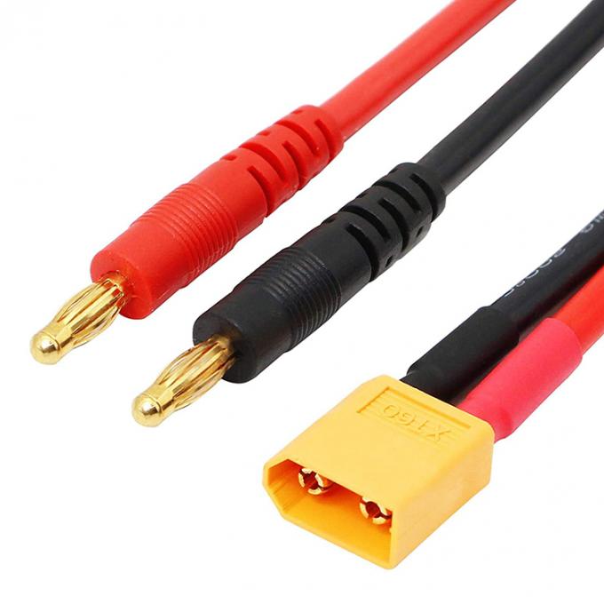 14AWG XT60 Männliche Steckdose zu 4mm Banana Connector Kabel für RC Lipo Batterie Ladung FPV Drohne 2