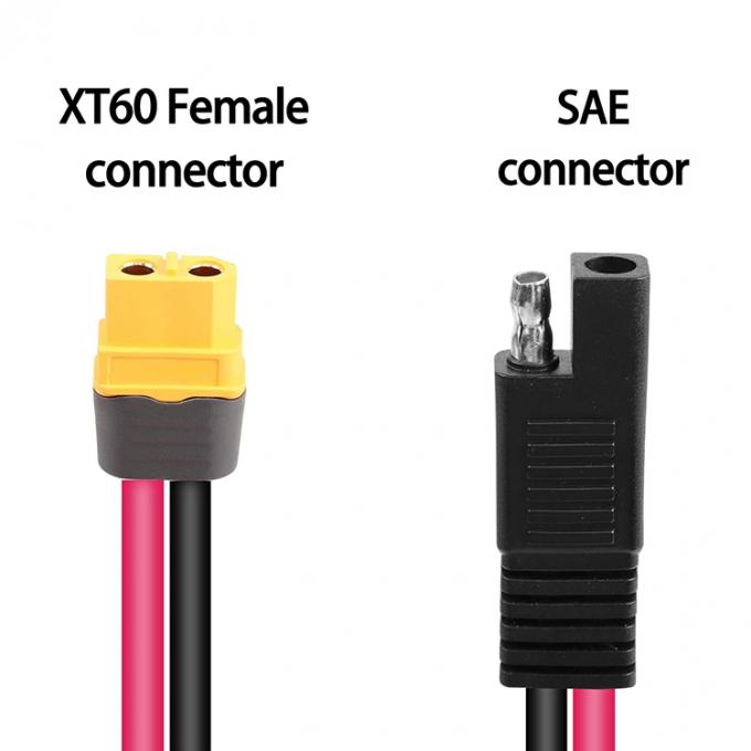12AWG SAE bis XT60 Anschlussadapter-Verlängerungskabel für Solargenerator-Kraftwerk Lipo-Batterie 2