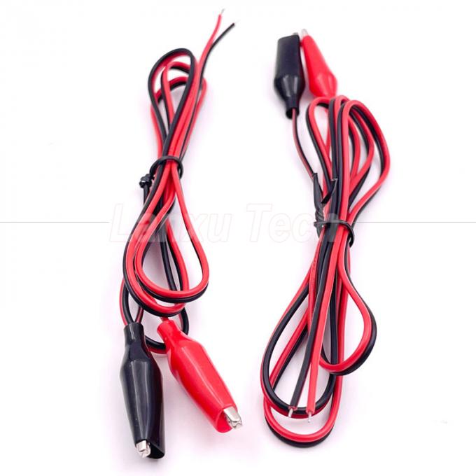 12v Schwarz Rot Elektrische Testleitungen Sprungdraht Alligator Krokodil Clips Kabel 3
