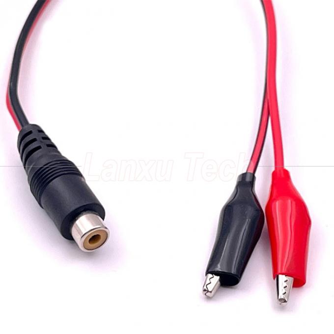 RCA-Frauen-AV-Alligator-Clips-Kabel für Lautsprecher 4