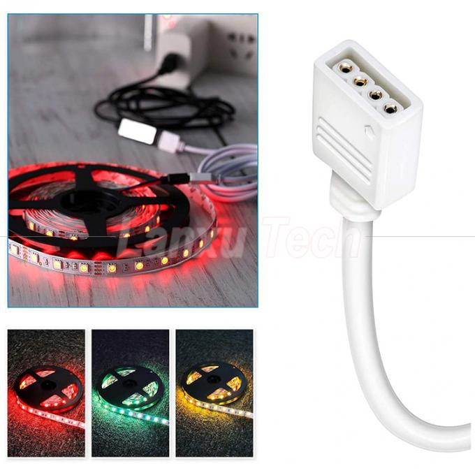 Weiblich auf weiblich 4 Pins RGB Steckerverbindung Verlängerungskabel für 5050 3528 2835 LED Streifenlicht 7