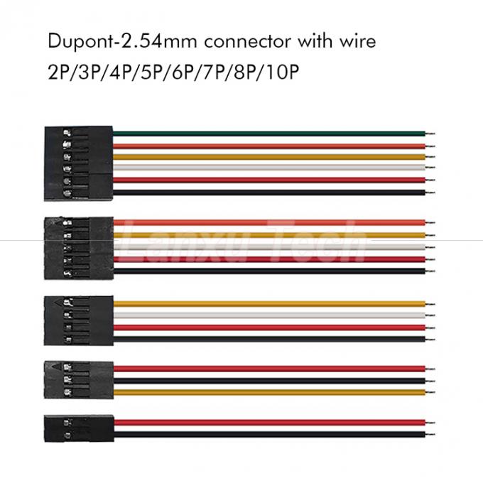 10cm 20cm 30cm 50cm 2 Pin 3 4 5 6 8 10 Pin Dupont 2,54mm Steckerkabel Sprungdrahtgurt 0