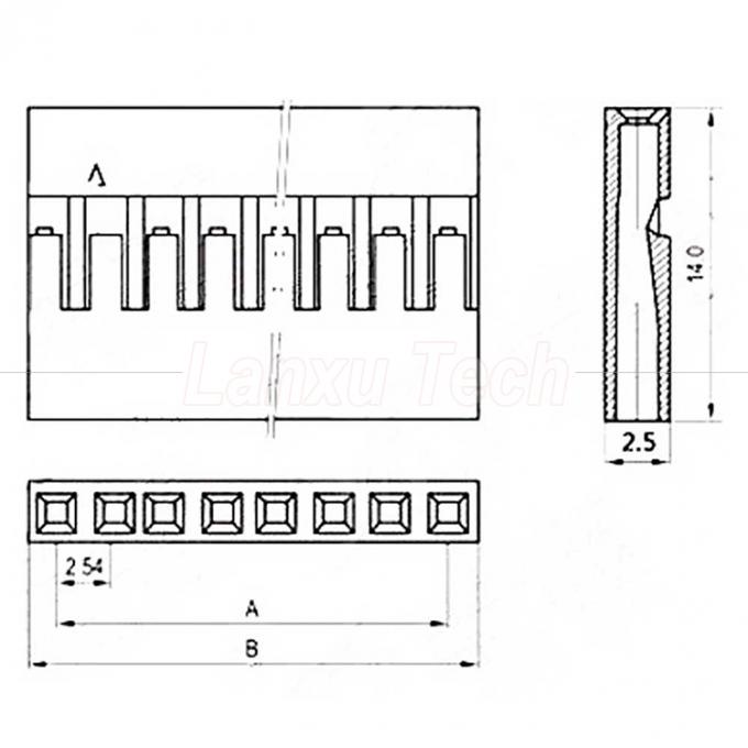 10cm 20cm 30cm 50cm 2 Pin 3 4 5 6 8 10 Pin Dupont 2,54mm Steckerkabel Sprungdrahtgurt 1