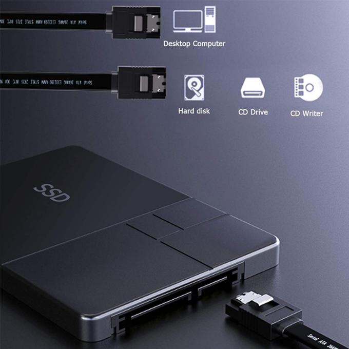 Hochgeschwindigkeit 6Gbps Datenrate Sata Stromkabel für Festplatte HDD SSD 7