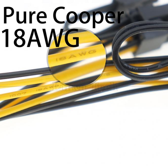 GPU 6 PIN zu Dual 8 PIN 18AWG PCI Express Motherboard Stromversorgung Adapter PCIe Erweiterungskabel 3
