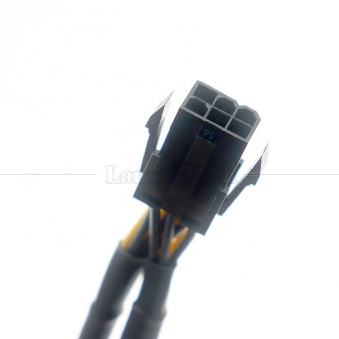 Sleeved 18AWG Pure Cooper Y Splitter 6 Pin zu Dual 8 Pin 6+2 PCI Express Power Adapter Erweiterung PCIe Kabel für GPU 4