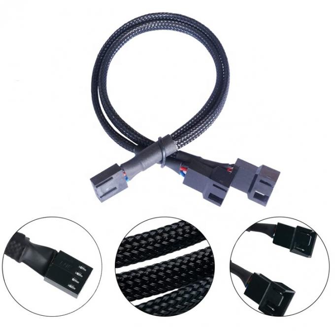 Motherboard CPU 4 PIN-Anschluss PC-Gehäuse Temperaturkontrolle Kühlventilator Y Splitter Erweiterung PWM Kabel 0