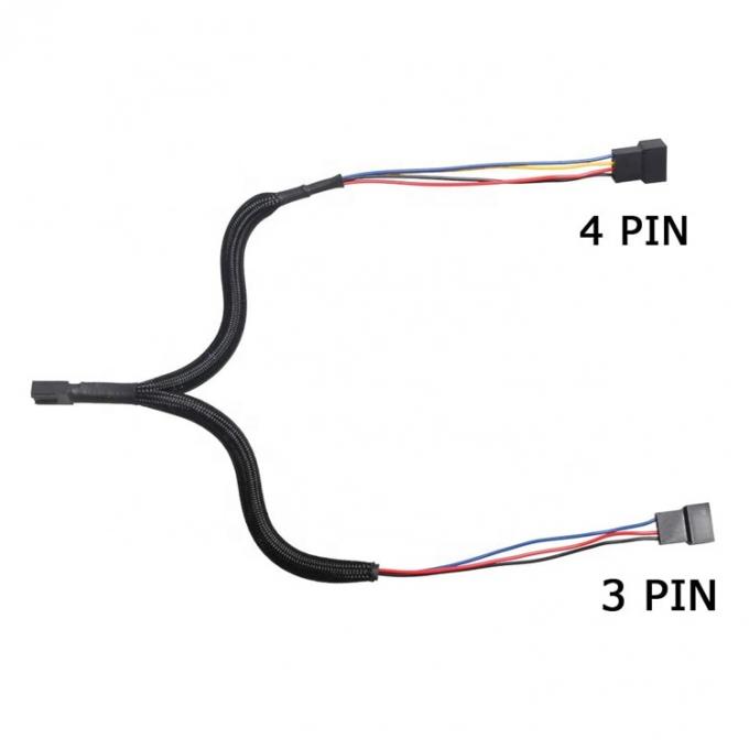 Motherboard CPU 4 PIN-Anschluss PC-Gehäuse Temperaturkontrolle Kühlventilator Y Splitter Erweiterung PWM Kabel 3