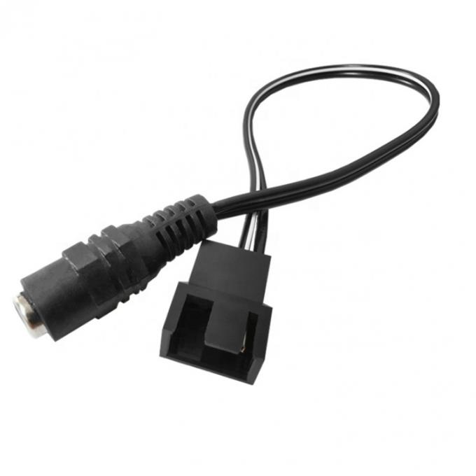 12V weibliche Gleichspannungstechnik 3 4 Pin PC-Gehäuse Ventilator Power PWM Adapter Verlängerungskabel 4