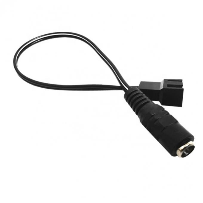 12V weibliche Gleichspannungstechnik 3 4 Pin PC-Gehäuse Ventilator Power PWM Adapter Verlängerungskabel 3