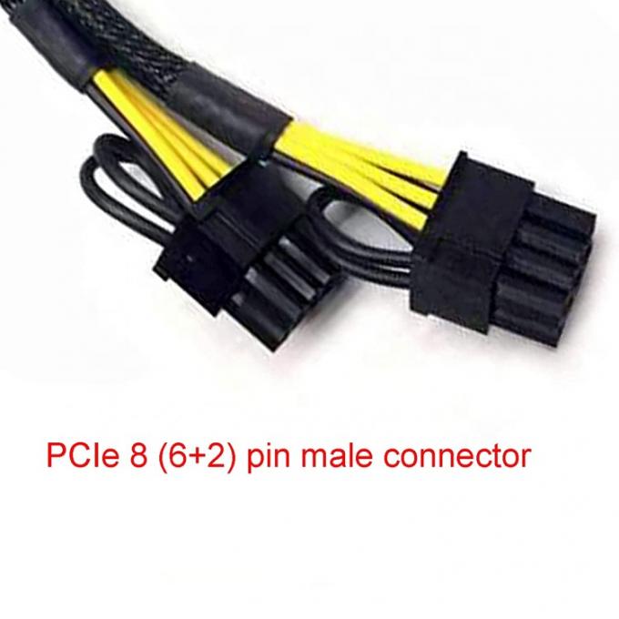 GPU 6 PIN Weiblich zu Dual 8 PIN Männlich 18AWG PCI Express Motherboard Stromversorgung Adapter PCIe Riser 3.0 Erweiterungskabel 4