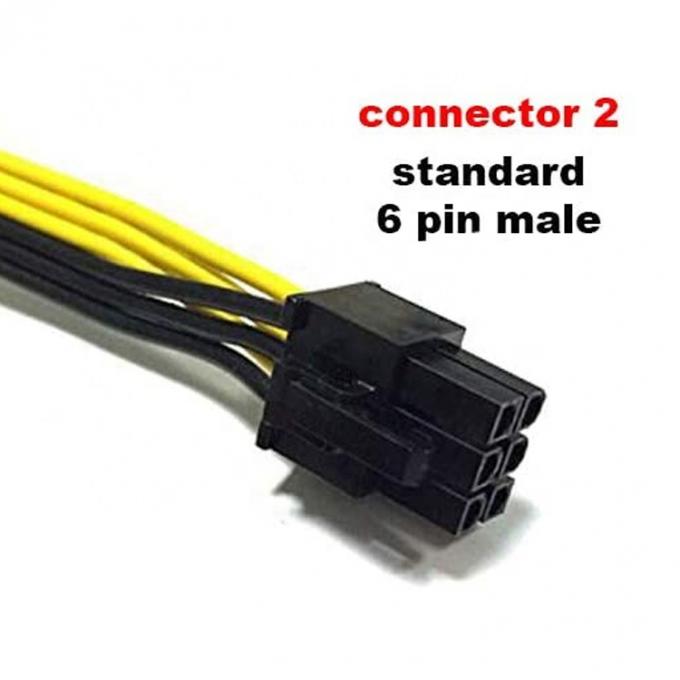 PCI-E 6 Pins zu 6 Pins Männlich zu weiblich GPU ATX Video Grafikkarte PCIE PCI Express Stromkabel 1