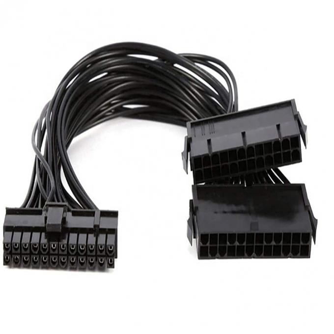 PSU 24 PIN Weiblich zu Dual 20 4 24 PIN Männlich ATX Bergbau Motherboard Erweiterungskabel 1
