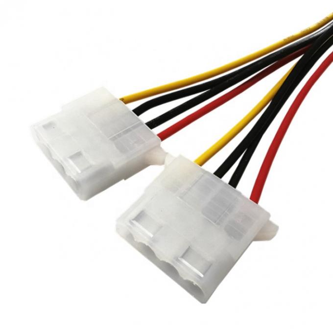 Sata 15 Pin Männlich zu Dual Molex 4 Pin Lp4 IDE Weiblich Festplatte Strom Y Adapter Konverterkabel für HDD SSD 3