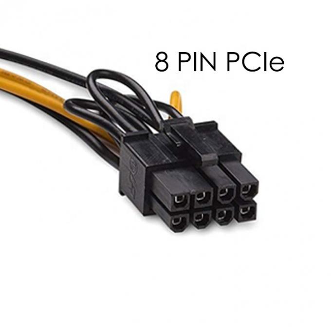 Splitter 8-Pin PCIe Express Männlich bis Dual 15-Pin Sata Stromadapter ATX Kabel 2