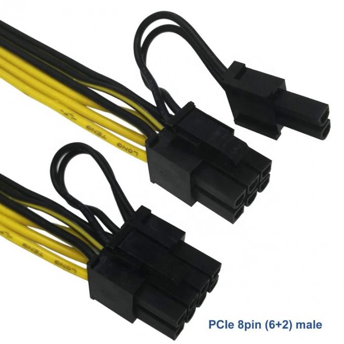 PCIe 8 Pin Männlich zu Dual 8 Pin Männlich PCI Express Grafik-Video-Karte GPU Splitter Stromadapter Kabel 3