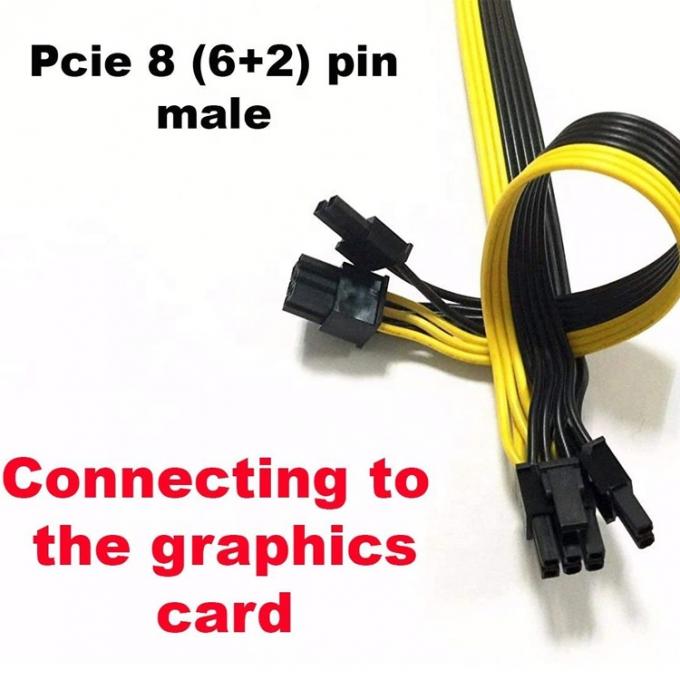 PCIe 8 Pin Männlich zu Dual 8 Pin Männlich PCI Express Grafik-Video-Karte GPU Splitter Stromadapter Kabel 2