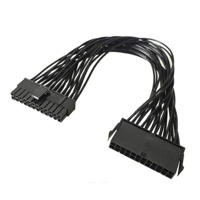 Männlich-Frauen-PSU 24-Pin-ATX-Stromversorgungserweiterungskabel für Computer-Mutterplatte 0