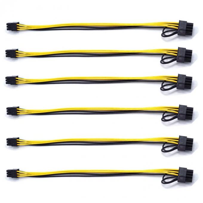 PCIE 6-Pin bis 8-Pin-GPU ATX-Video-Grafikkarte PCIE-PCI-Express-Stromkabel 5