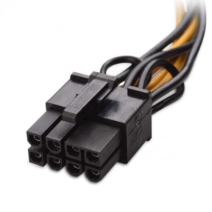 6 Pins Männlich bis 8 Pins Männlich GPU ATX Video Grafikkarte PCIe Express Adapter Stromversorgung Erweiterungskabel für Computer 2