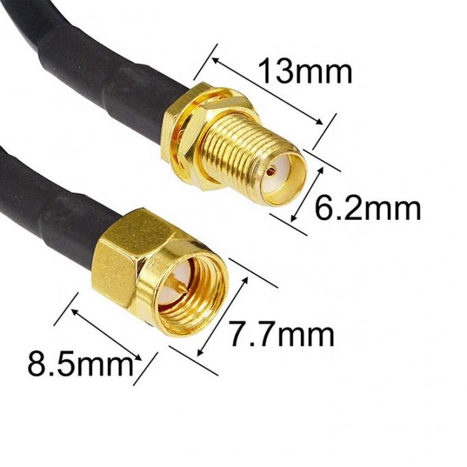 Männlich-weiblich RG174 RG178 RG316 RG58 Montage RF Jumper Antenne Koaxialkabel 2