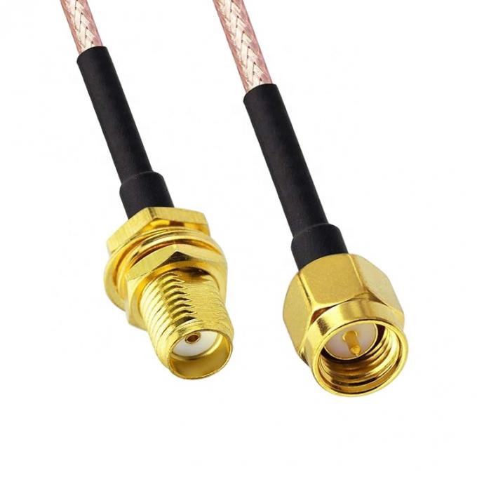Custom RG 174 SMA Männlich zu SMA Weiblich Montage Jumper RF Adapter Steckverbinder Antenne Koaxialkabel 1