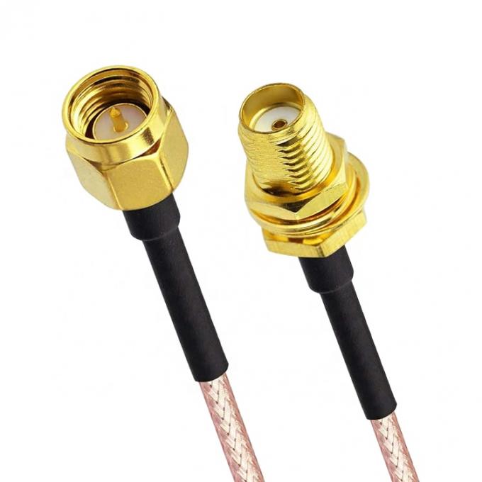 Custom RG 174 SMA Männlich zu SMA Weiblich Montage Jumper RF Adapter Steckverbinder Antenne Koaxialkabel 3