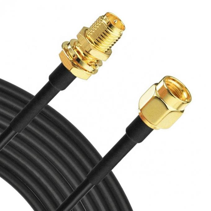 Custom RG 174 SMA Männlich zu SMA Weiblich Montage Jumper RF Adapter Steckverbinder Koaxialkabel 2