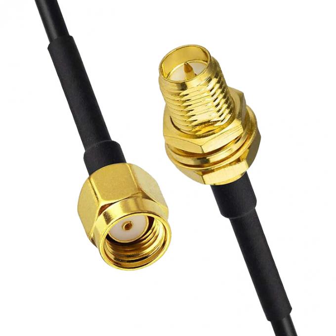 Custom RG 174 SMA Männlich zu SMA Weiblich Montage Jumper RF Adapter Steckverbinder Koaxialkabel 4