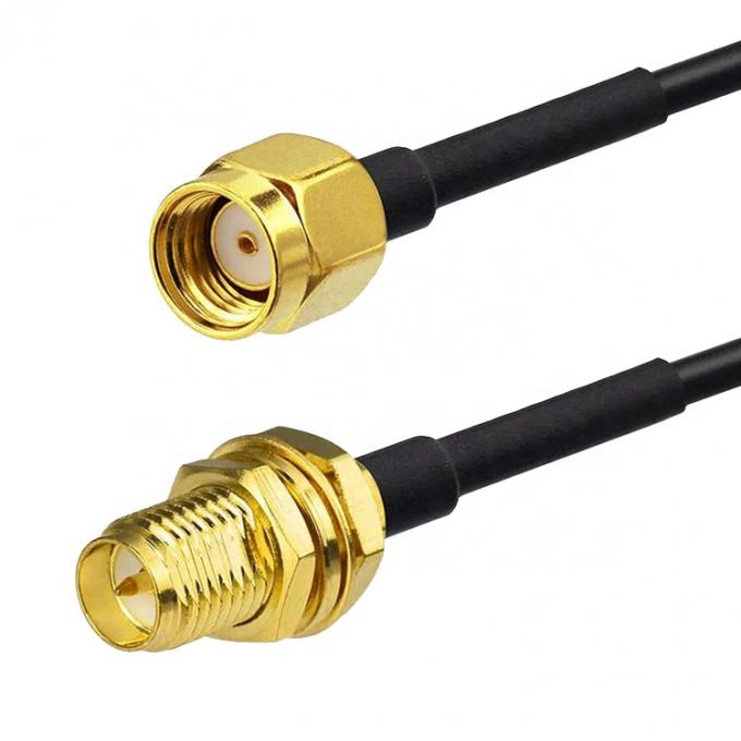 Custom RG 174 SMA Männlich zu SMA Weiblich Montage Jumper RF Adapter Steckverbinder Koaxialkabel 5