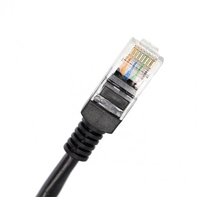 Custom 6FT Schraubverriegelungs-Stud-Netzwerk Ethernet weibliche Steckdose RJ45 Panel Mount Erweiterungskabel 6