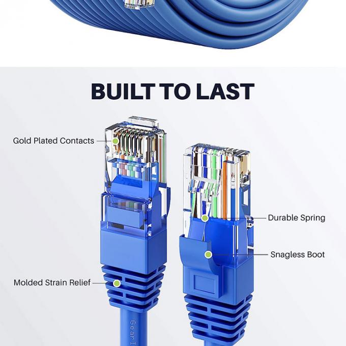 OEM Hochwertige reine Cooper Shield FTP UTP STP SFTP Cat5 Cat5e Cat6 Cat6a Cat7 Cat8 RJ45 Ethernet Patch Lan Netzwerkkabel 2