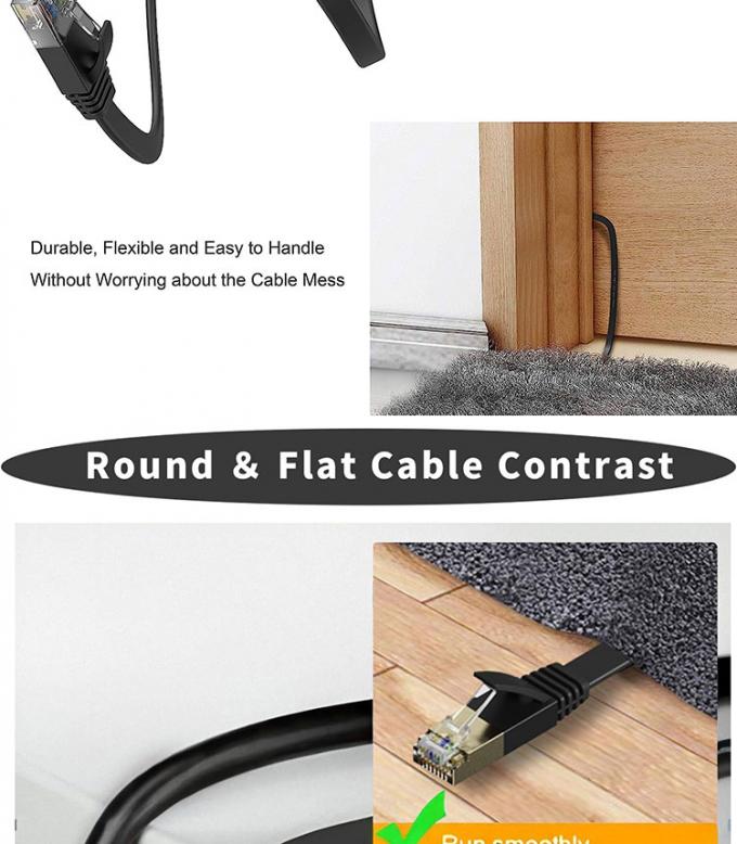 1M 3M 5M UTP FTP STP SFTP Shield Cat5 Cat5e Cat6 Ca6a Cat7 RJ45 Flat Network Lan Ethernet Patch Kabel für Computer 3