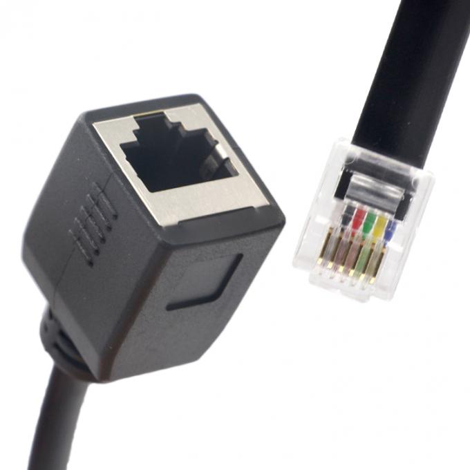 Anpassung Männlich-Frauen-Steckdose Cat5 Cat5e Cat6 Cat7 8P8C RJ45 8p8c Ethernet-Netzwerkerweiterungskabel 0