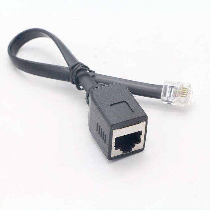 Anpassung Männlich-Frauen-Steckdose Cat5 Cat5e Cat6 Cat7 8P8C RJ45 8p8c Ethernet-Netzwerkerweiterungskabel 4
