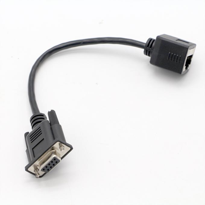 DB9 weibliche RS232-Serien- bis RJ45-weibliche Steckdose 4