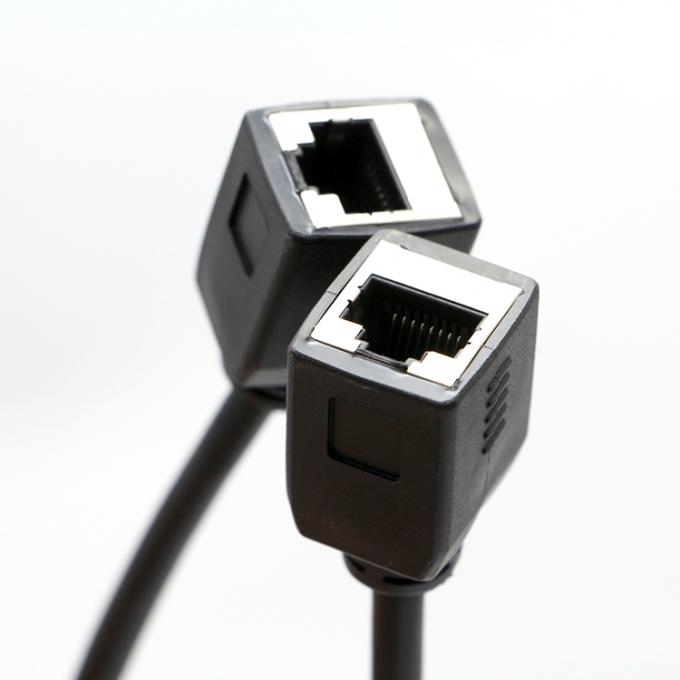 Anpassung 1M 2M 3M Cat5 RJ45 8P8C Weibliche Steckdose zu RJ45 Weibliche Steckdose Lan Ethernet Netzwerkkabel 0
