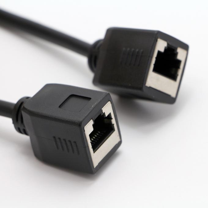 Anpassung 1M 2M 3M Cat5 RJ45 8P8C Weibliche Steckdose zu RJ45 Weibliche Steckdose Lan Ethernet Netzwerkkabel 3