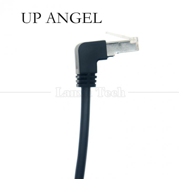 OEM STP UTP 90 Grad Rechtswinkel RJ45 8P8C Männlich bis RJ45 Weiblich Socket Cat5e Ethernet Kabel 2