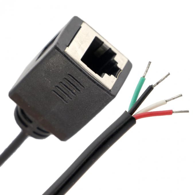 Zusammensetzung nach Maßgabe weiblicher RJ45-Steckdose zum Öffnen ausgestopfter Lötvorrichtung 4 Drähte 0