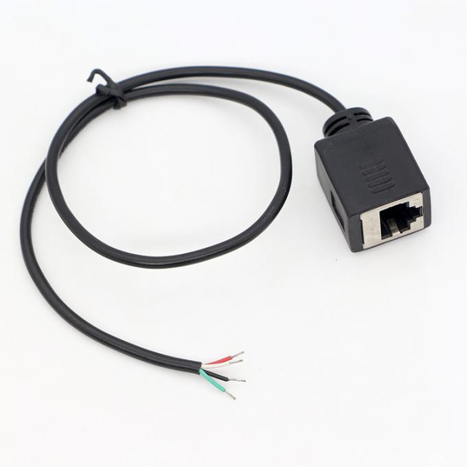 Zusammensetzung nach Maßgabe weiblicher RJ45-Steckdose zum Öffnen ausgestopfter Lötvorrichtung 4 Drähte 4
