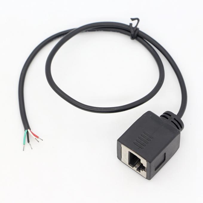 Zusammensetzung nach Maßgabe weiblicher RJ45-Steckdose zum Öffnen ausgestopfter Lötvorrichtung 4 Drähte 3