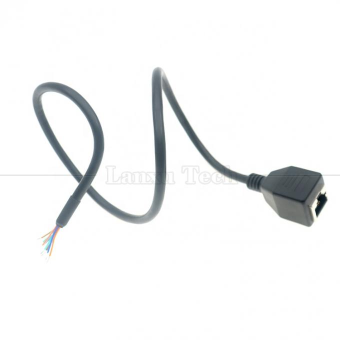 Weibliche RJ45 Steckdose zum Öffnen Blechlösch 8 Drähte Bare End Pigtail Ethernet Netzwerk Patch Lan Kabel 4