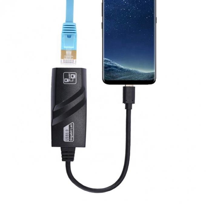 Hochkompatibel USB 3.1 Typ C Männlich bis Gigabit RJ45 Ethernet Netzwerk Lan Adapter für Laptop Computer 4