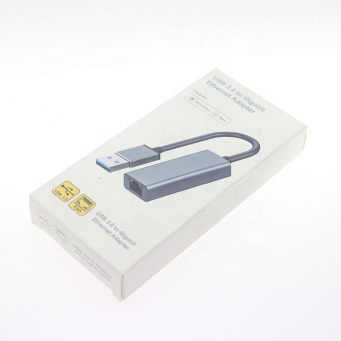 Supergeschwindigkeit 1000 Mbps Metallschal USB 3.0 auf Gigabit RJ45 Ethernet-Adapter 4