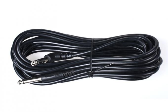 1M 3M 5M Langlebig 90 Grad Winkel bis gerade 6,35mm 1/4 TS Jack Instrument Patch Gitarrenkabel 4