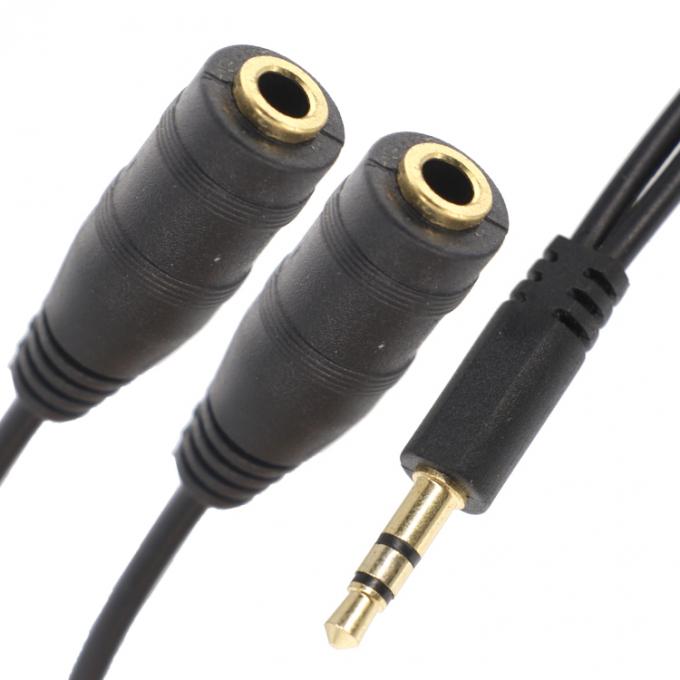 1 Mann zu 2 Frauen Split 3.5mm Stereo Jack Kopfhörer Audio Y Splitter Kabel 0