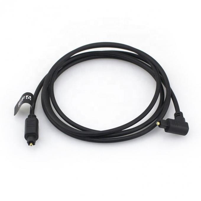 Hochwertiges 90-Grad-Winkel 24K Gold SPDIF Digital Optical Audio Toslink Kabel für PS4 TV 0